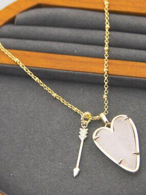 Kendra Scott Large Heart Necklace & Earrings Set